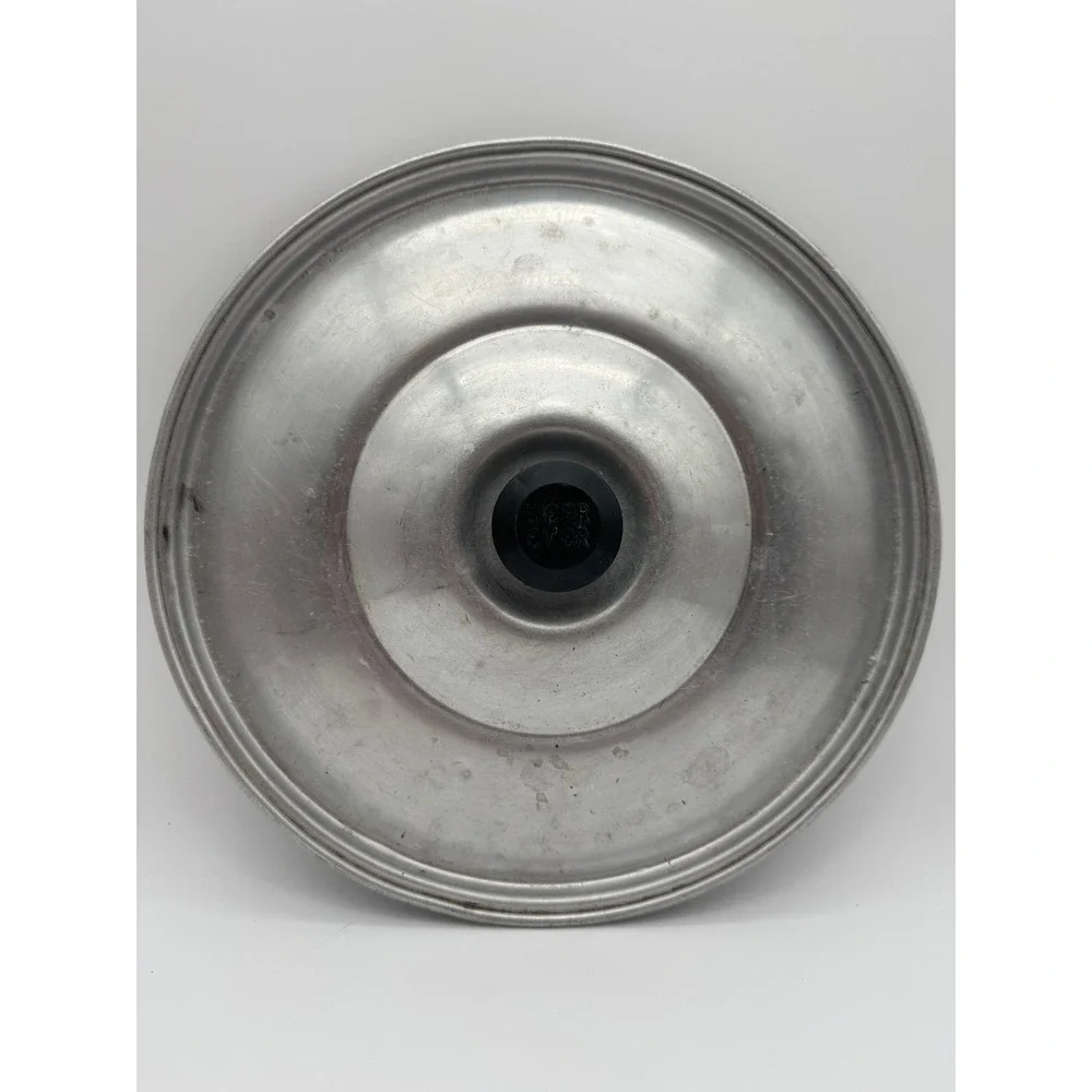 Vintage Wear-Ever Aluminum Pot Lid Replacement Cover Black Knob 8.5